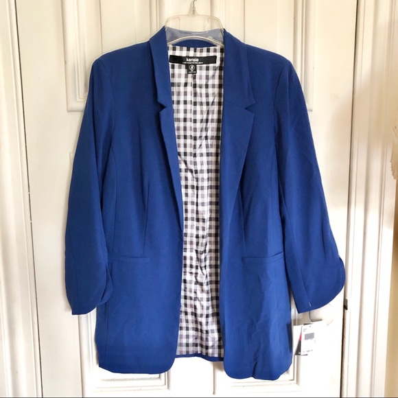 Kensie Bright Blue Blazer Size S - Picture 3 of 11